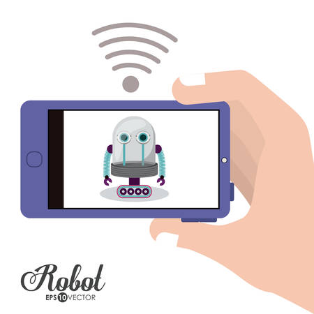 Robot digital design, vector illustration eps 10のイラスト素材