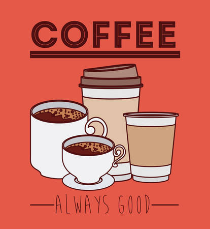 Coffee digital design, vector illustration eps 10のイラスト素材