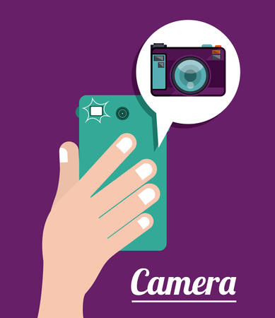 Camera digital design, vector illustration eps 10のイラスト素材