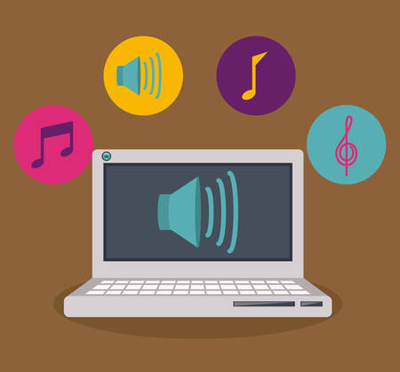 Music digital design, vector illustration eps 10のイラスト素材