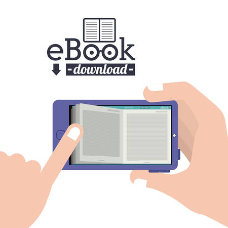 Ebook digital design, vector illustration eps 10のイラスト素材