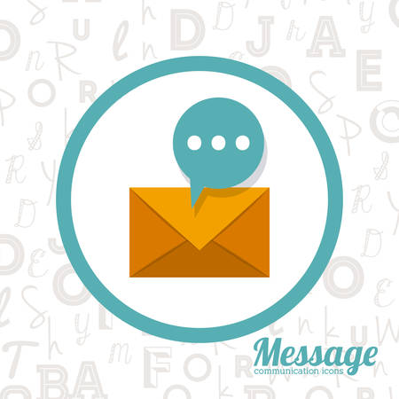 Message  digital design, vector illustration eps 10のイラスト素材