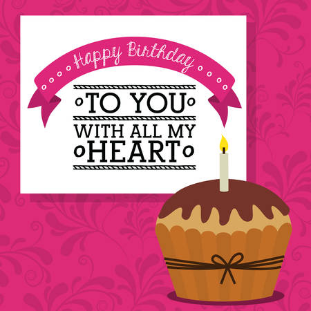 Happy Birthday digital design, vector illustration eps 10のイラスト素材