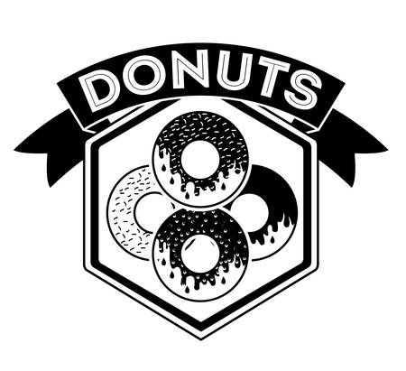 Donuts digital design, vector illustration eps 10のイラスト素材