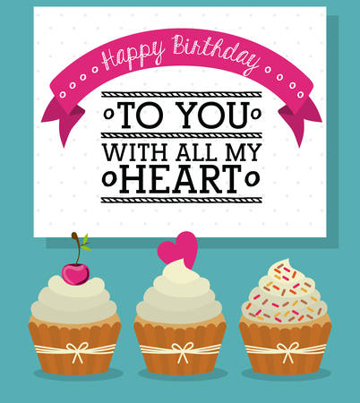 Happy Birthday digital design, vector illustration eps 10のイラスト素材