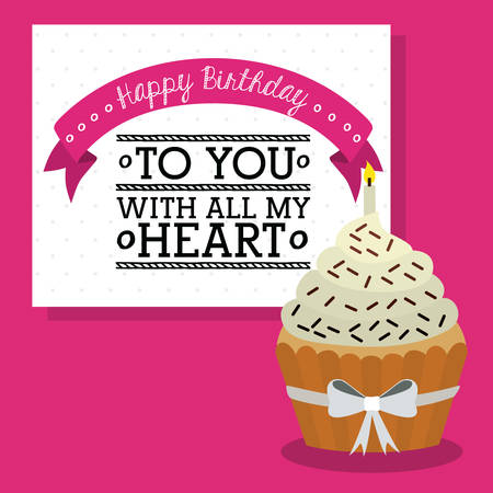 Happy Birthday digital design, vector illustration eps 10のイラスト素材