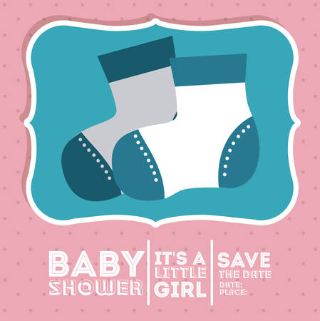 Baby Shower digital design, vector illustration eps 10のイラスト素材
