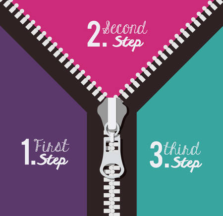 Zipper digital design, vector illustration eps 10のイラスト素材