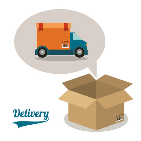 Delivery digital design, vector illustration のイラスト素材