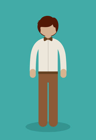 Businesspeople digital design, vector illustration のイラスト素材