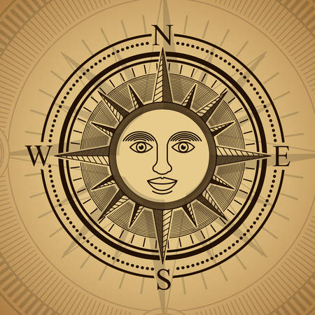 Compass digital design, vector illustration  のイラスト素材