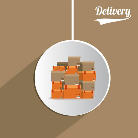 Delivery digital design, vector illustration のイラスト素材