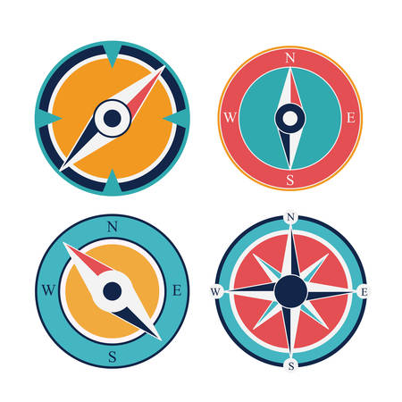 Compass digital design, vector illustration のイラスト素材