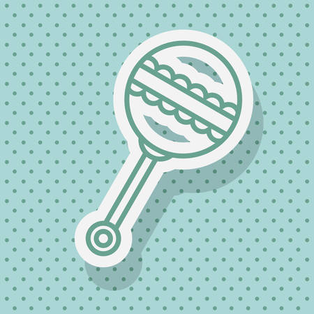 Baby Shower digital design, vector illustration  のイラスト素材