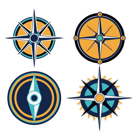 Compass digital design, vector illustration のイラスト素材