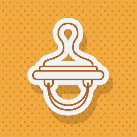 Baby Shower digital design, vector illustration  のイラスト素材