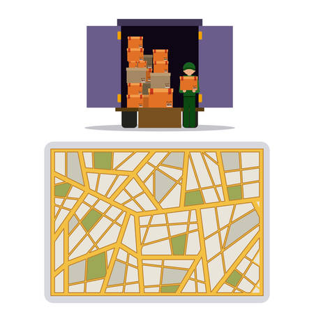 Delivery digital design, vector illustration  のイラスト素材