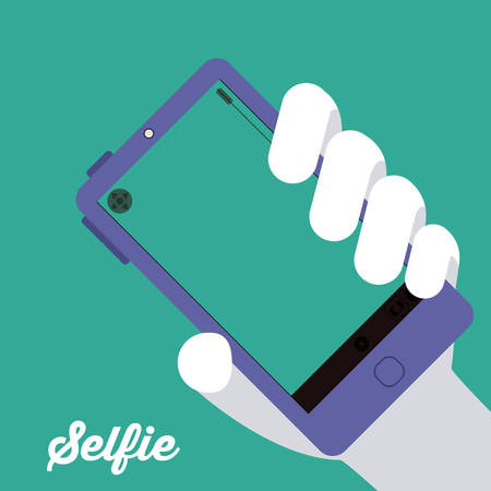 Selfie digital design, vector illustration eps 10のイラスト素材