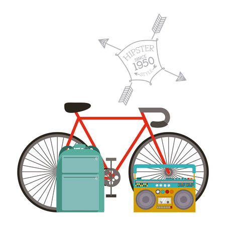 Hipster style digital design, vector illustration eps 10のイラスト素材