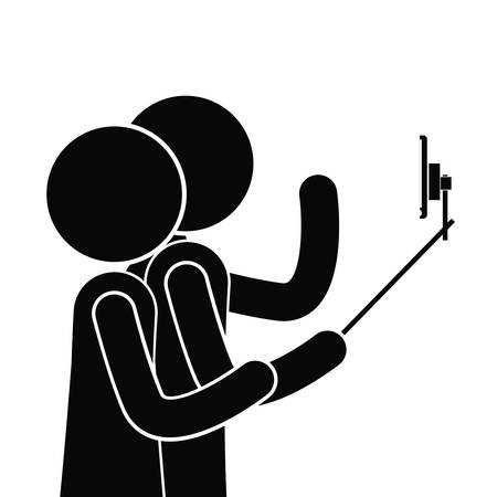 Selfie digital design, vector illustration eps 10のイラスト素材