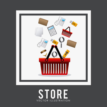 Store digital design, vector illustration eps 10のイラスト素材