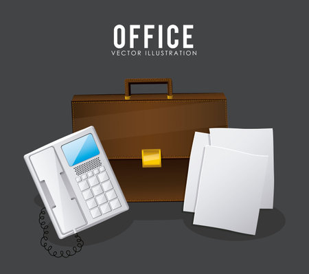 Office stuff digital design, vector illustration eps 10のイラスト素材
