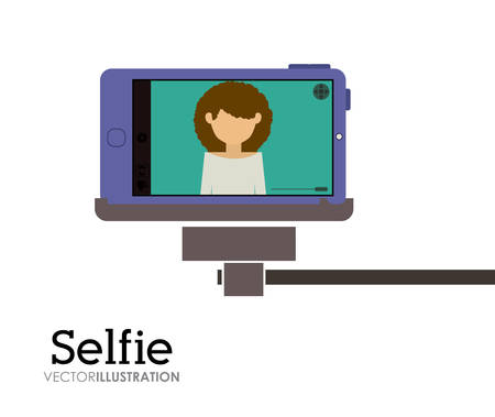 Selfie digital design, vector illustration eps 10のイラスト素材