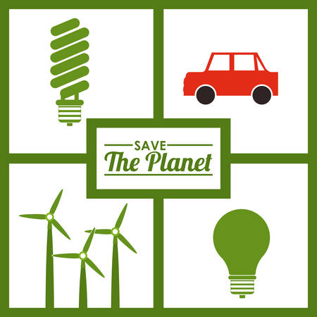 Eco digital design, vector illustration eps 10のイラスト素材