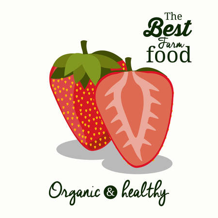 Farm Food digital design, vector illustration eps 10のイラスト素材