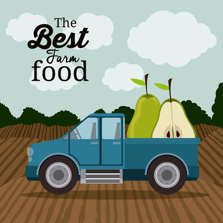 Farm Food digital design, vector illustration eps 10のイラスト素材