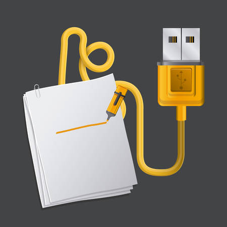 Office stuff digital design, vector illustration eps 10のイラスト素材