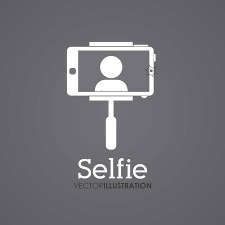 Selfie digital design, vector illustration eps 10のイラスト素材