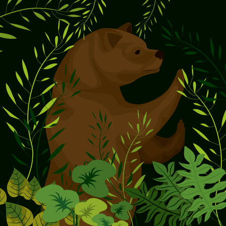 Bear digital design, vector illustration eps 10のイラスト素材