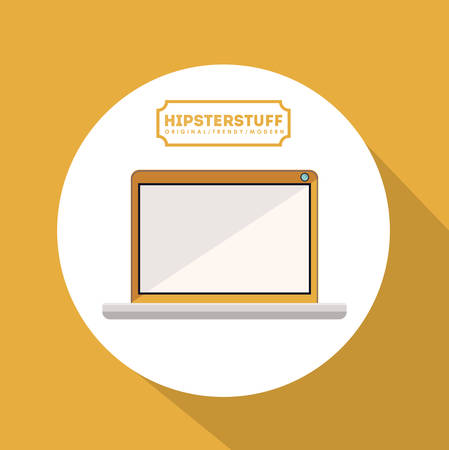 Hipster stuff digital design, vector illustration eps 10のイラスト素材