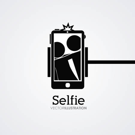 Selfie digital design, vector illustration eps 10のイラスト素材