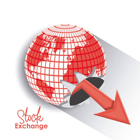 Stock Exchange digital design, vector illustration eps 10のイラスト素材