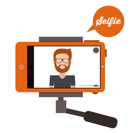 Selfie digital design, vector illustration eps 10のイラスト素材