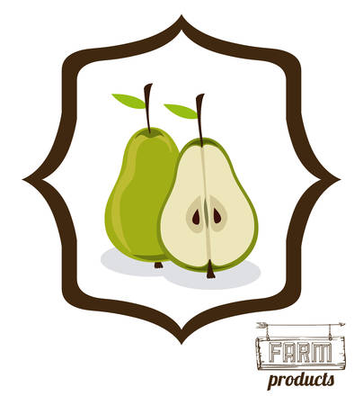 Farm Food digital design, vector illustration eps 10のイラスト素材