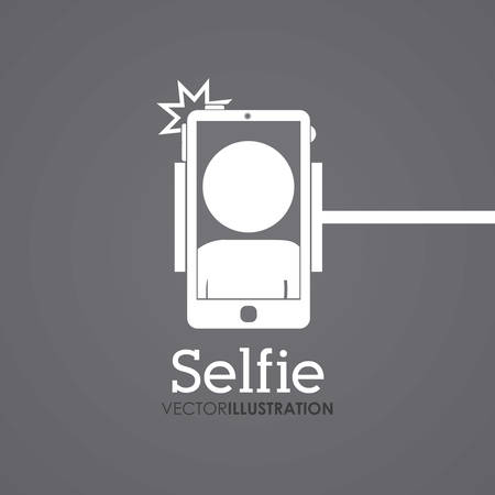 Selfie digital design, vector illustration eps 10のイラスト素材