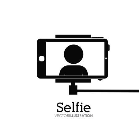 Selfie digital design, vector illustration eps 10のイラスト素材