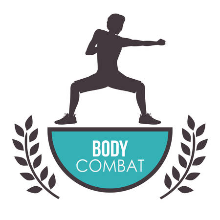 Bodycombat concept with avatar designのイラスト素材