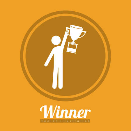 Winner concept with icons about triumph designのイラスト素材
