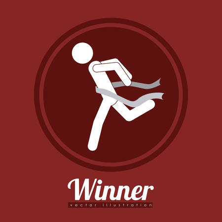 Winner concept with icons about triumph designのイラスト素材