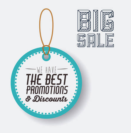 Promotions and discounts  message digital designのイラスト素材