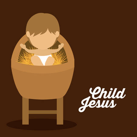 Merry Christmas concept about holy family designのイラスト素材