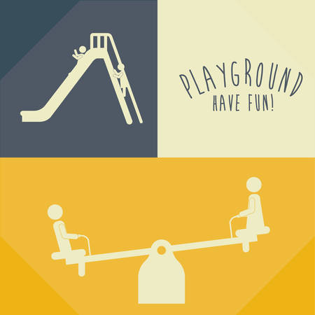 Playground concept and park games icons design, vector illustration eps 10のイラスト素材