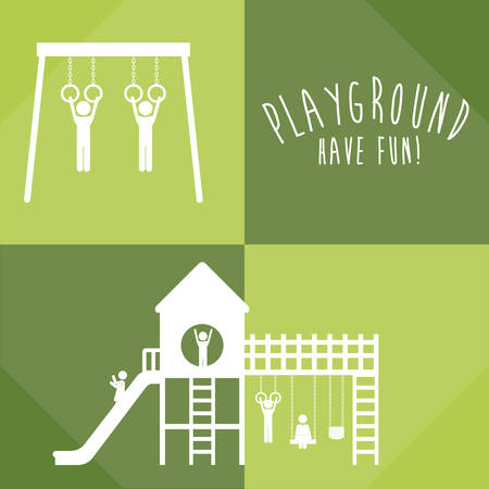 Playground concept and park games icons design, vector illustration eps 10のイラスト素材