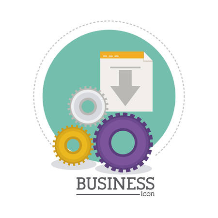 Business concept and office icons design, vector illustration eps 10のイラスト素材