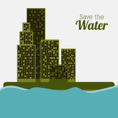 Water concept with environment icon design, vector illustration eps 10のイラスト素材