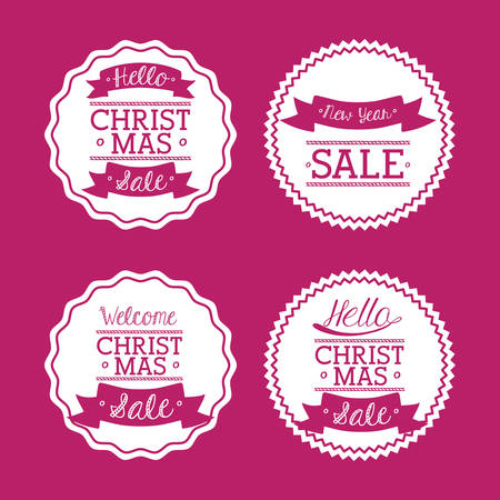 Merry Christmas concept with decoration icons design, vector illustration eps 10のイラスト素材